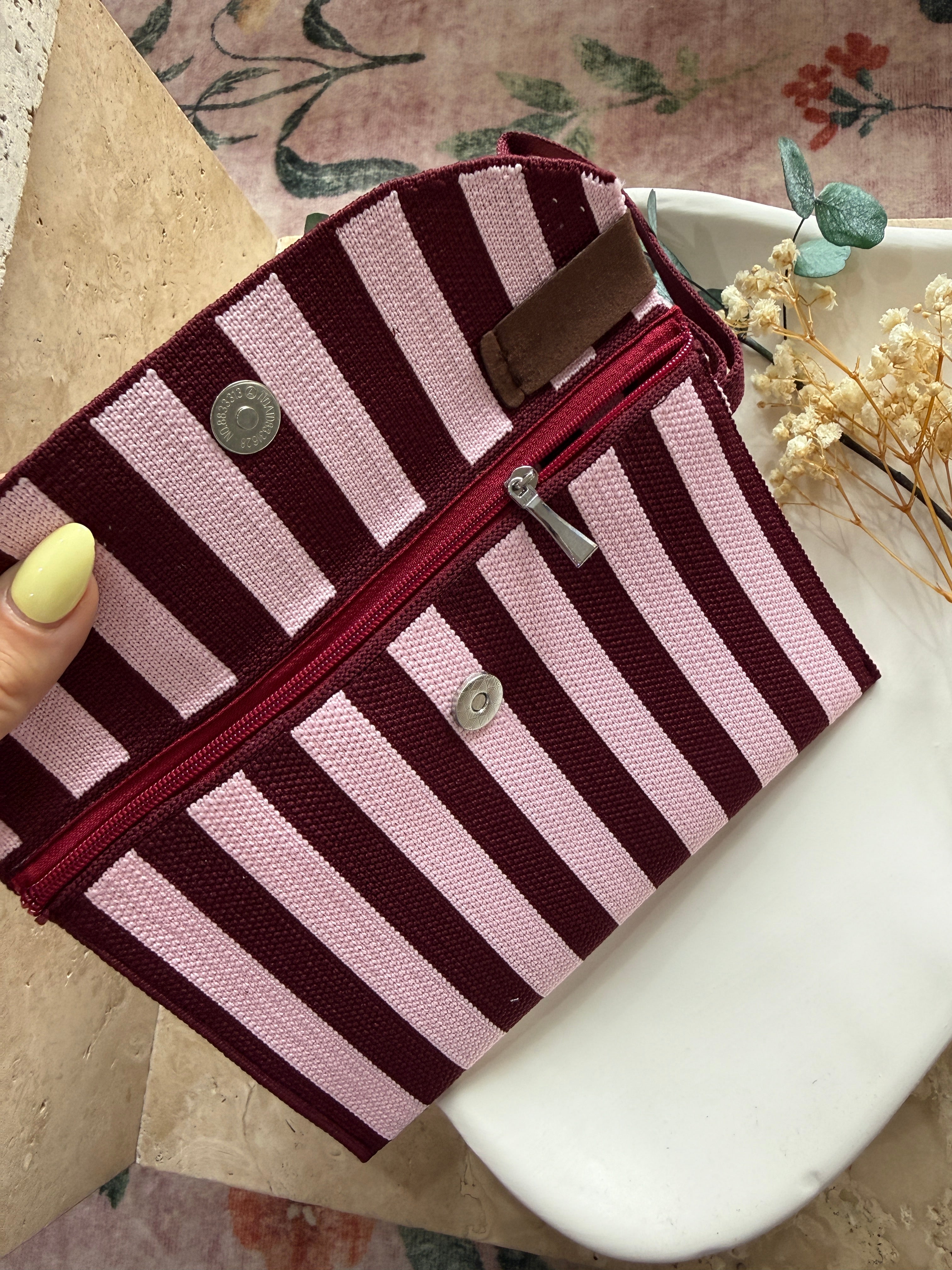 Tasche - Strick-Clutch