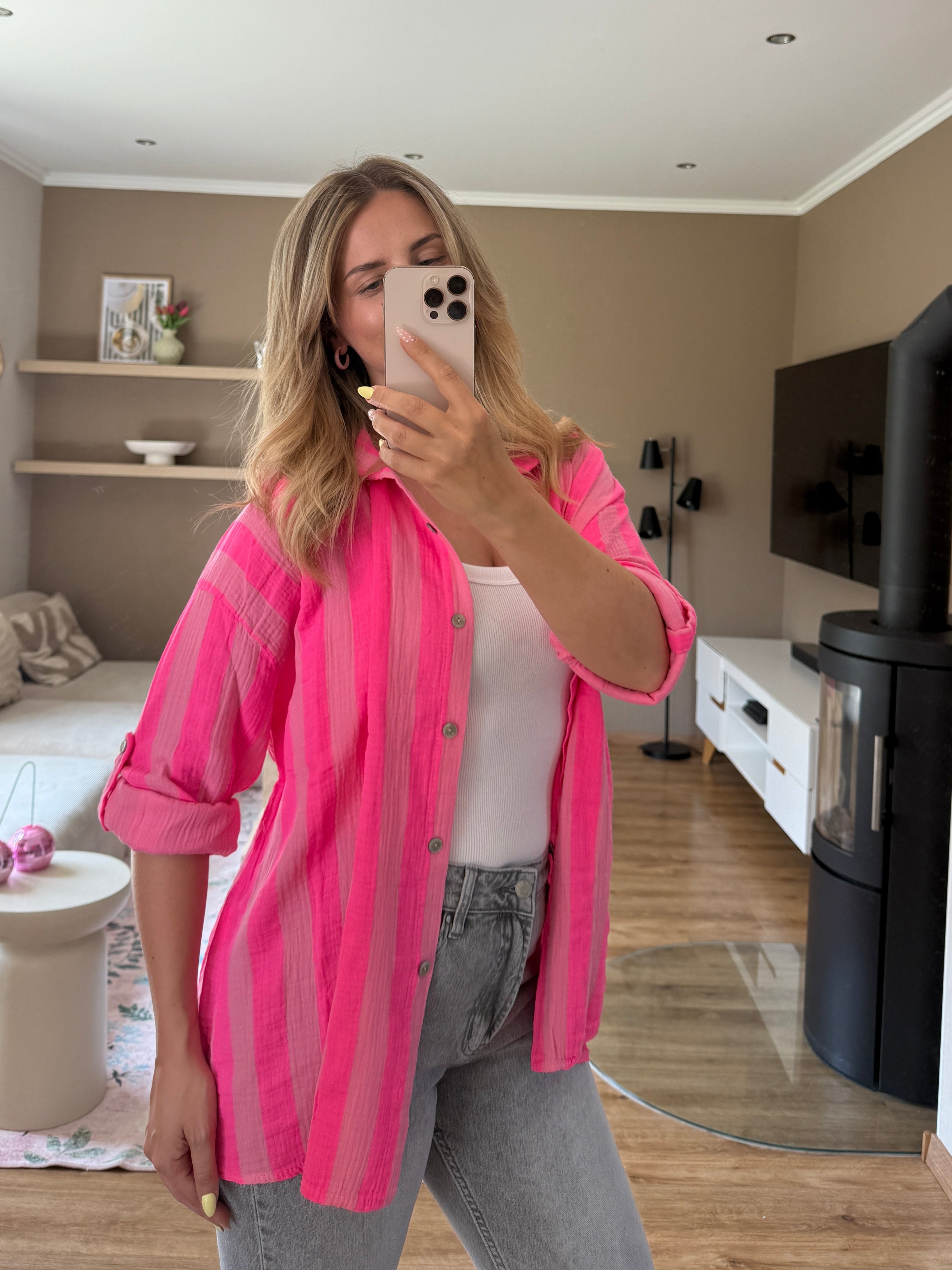 Musselinbluse - Stripe Mood