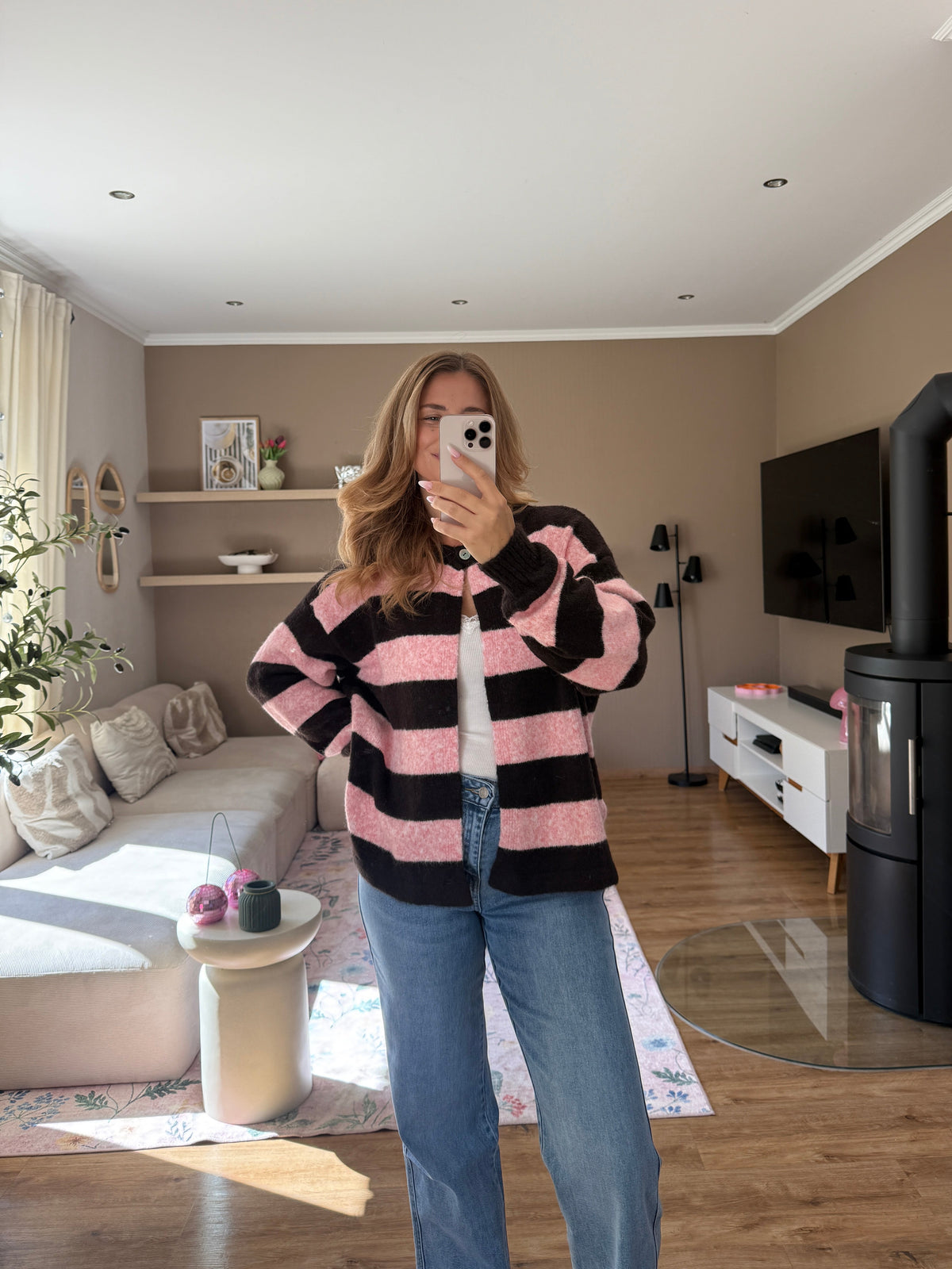 Cardigan - Stripe Luna