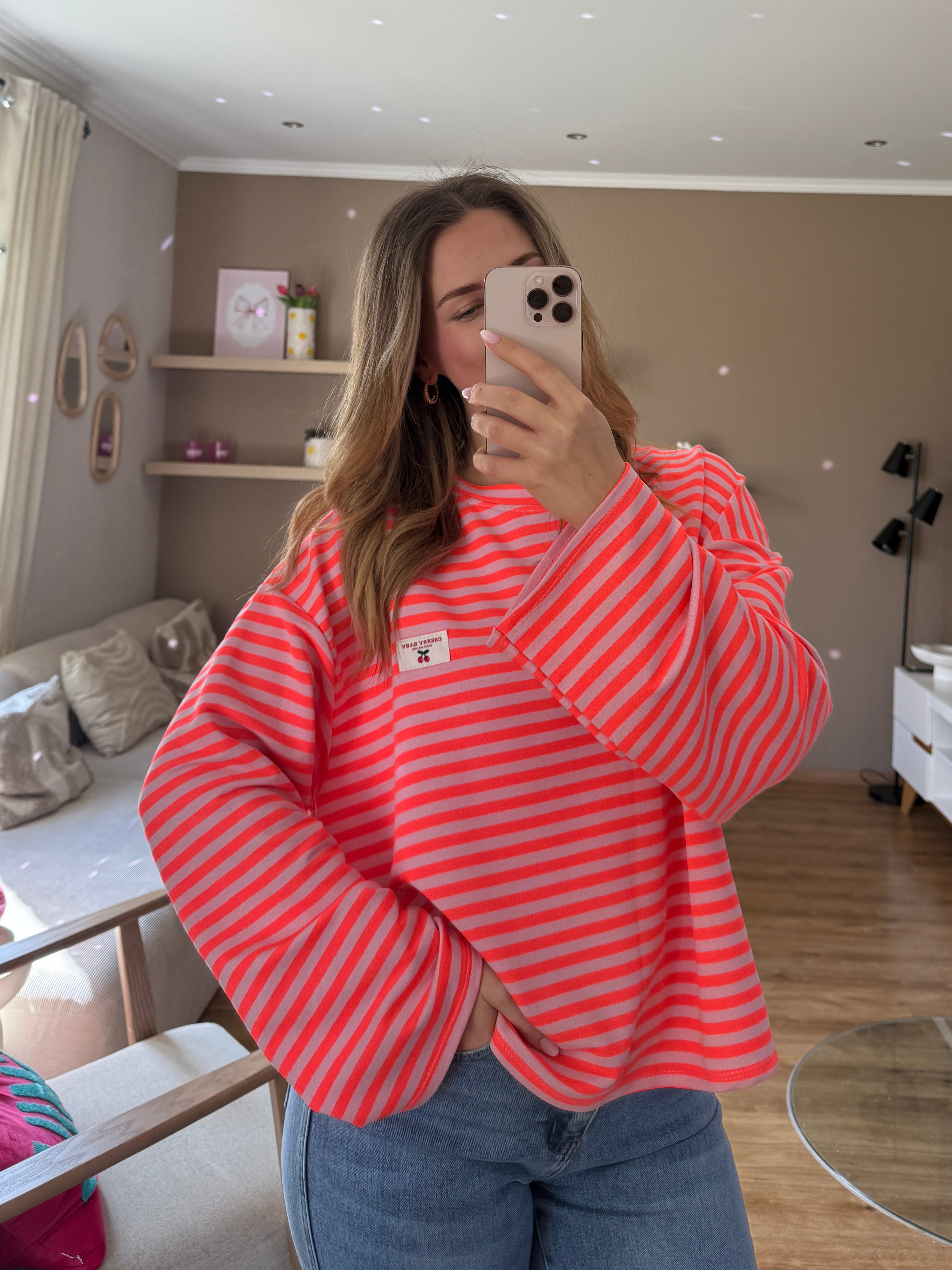 Pullover - Stripe Cherry