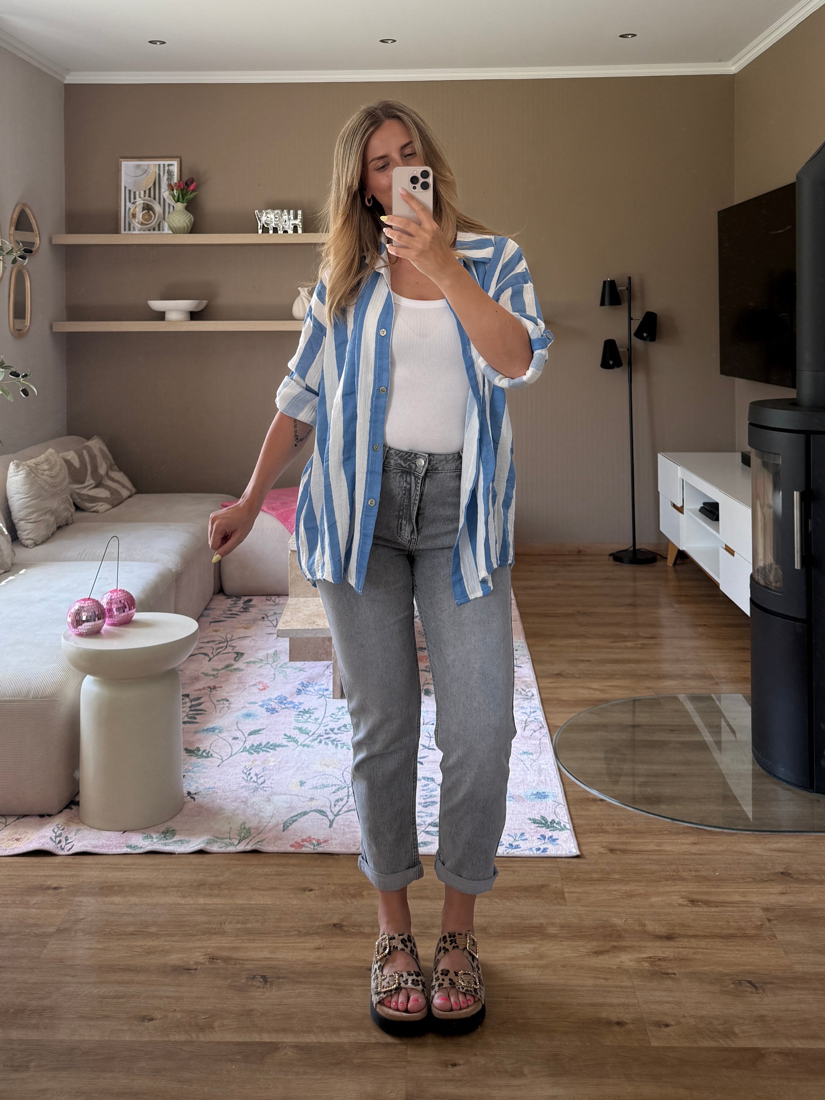 Musselinbluse - Stripe Mood