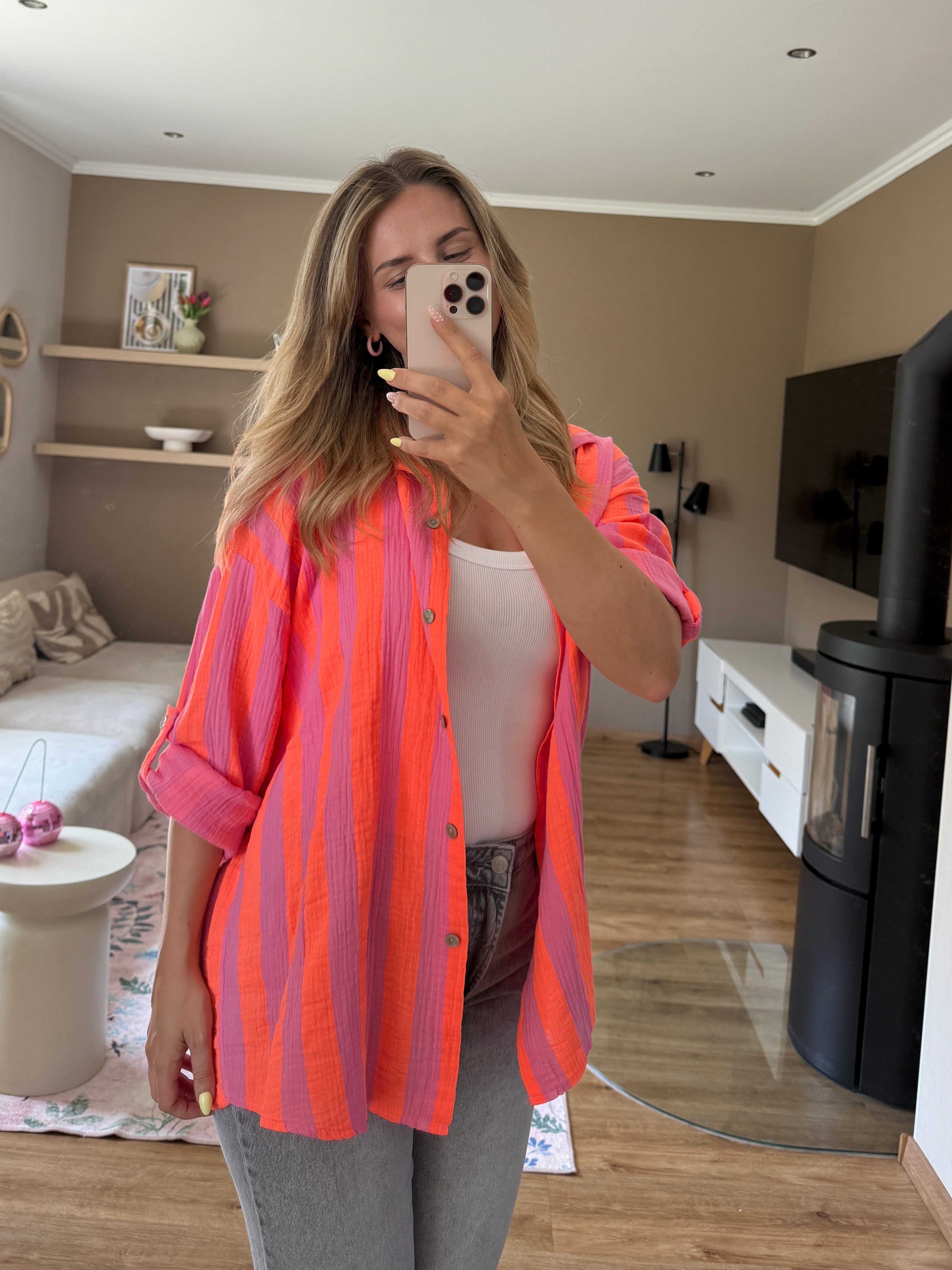 Musselinbluse - Stripe Mood