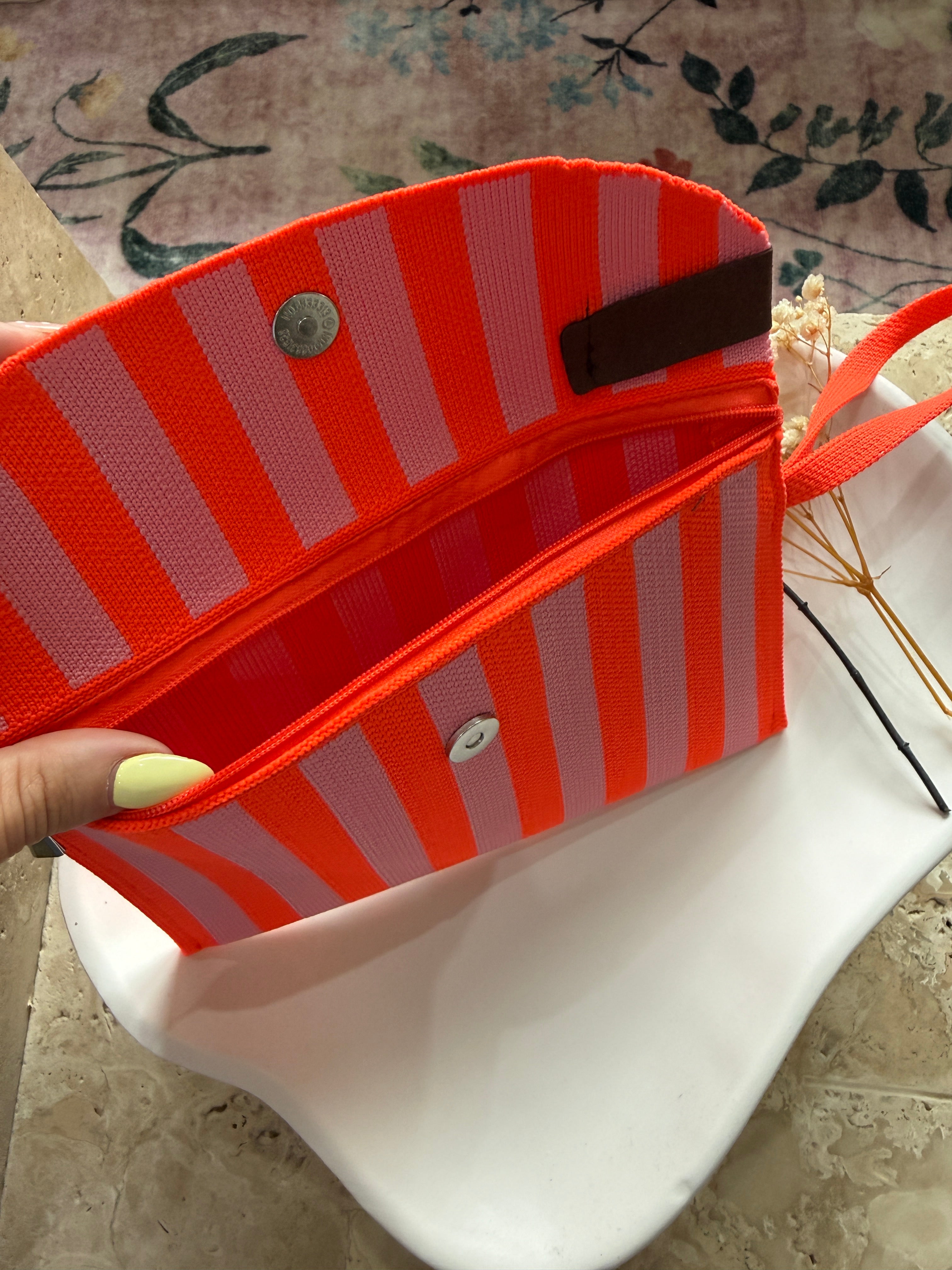Tasche - Strick-Clutch