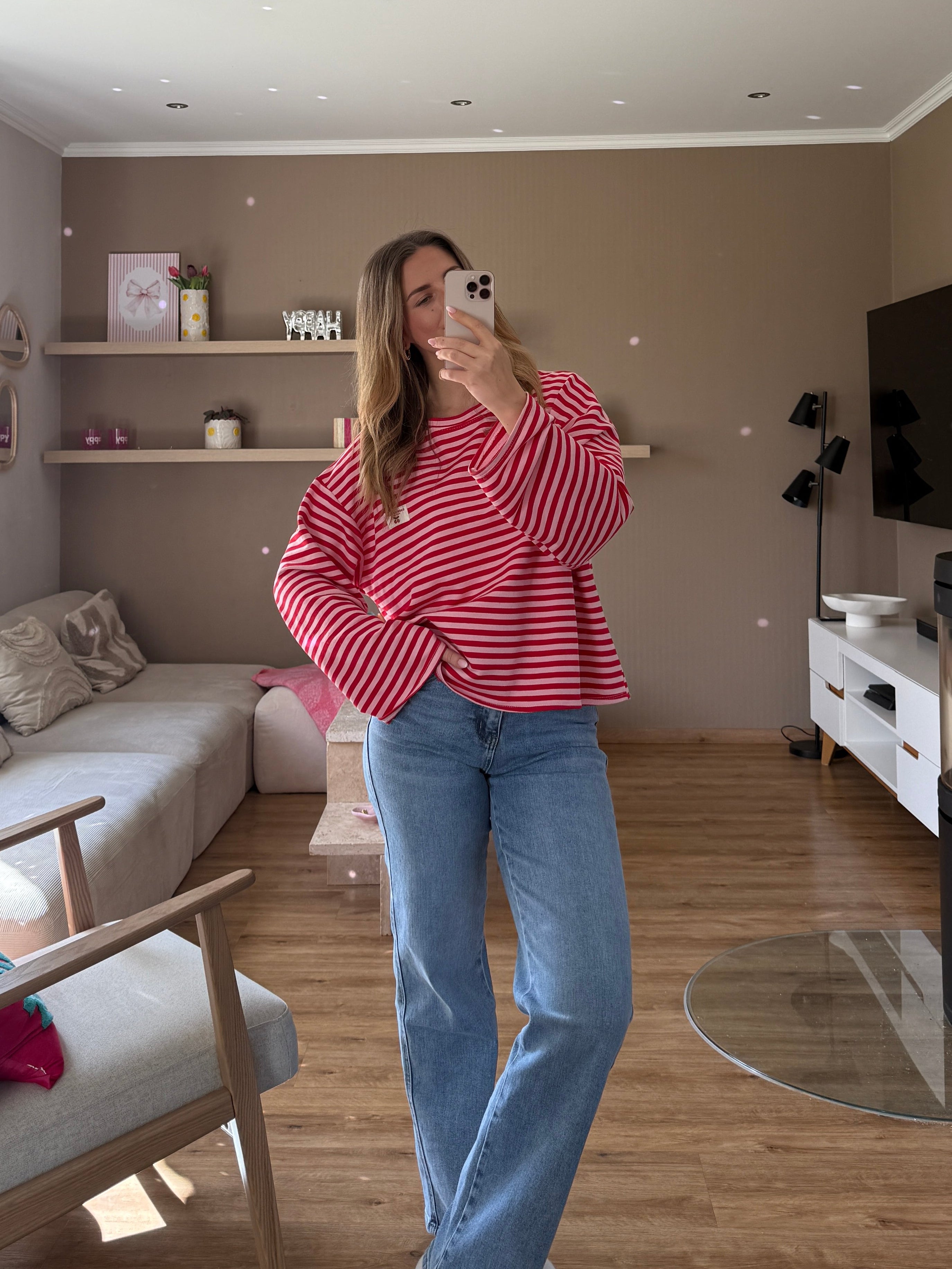 Pullover - Stripe Cherry