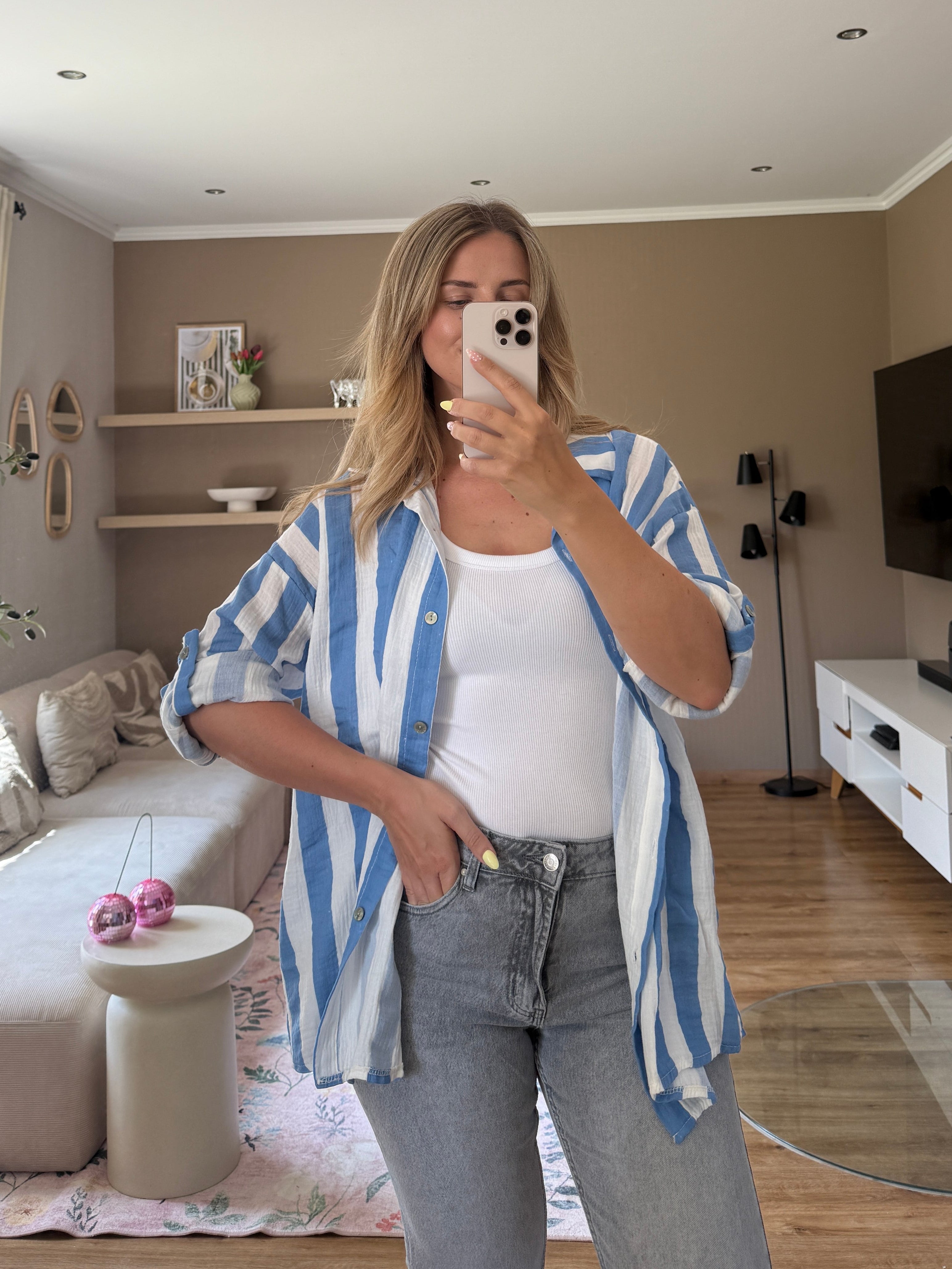 Musselinbluse - Stripe Mood