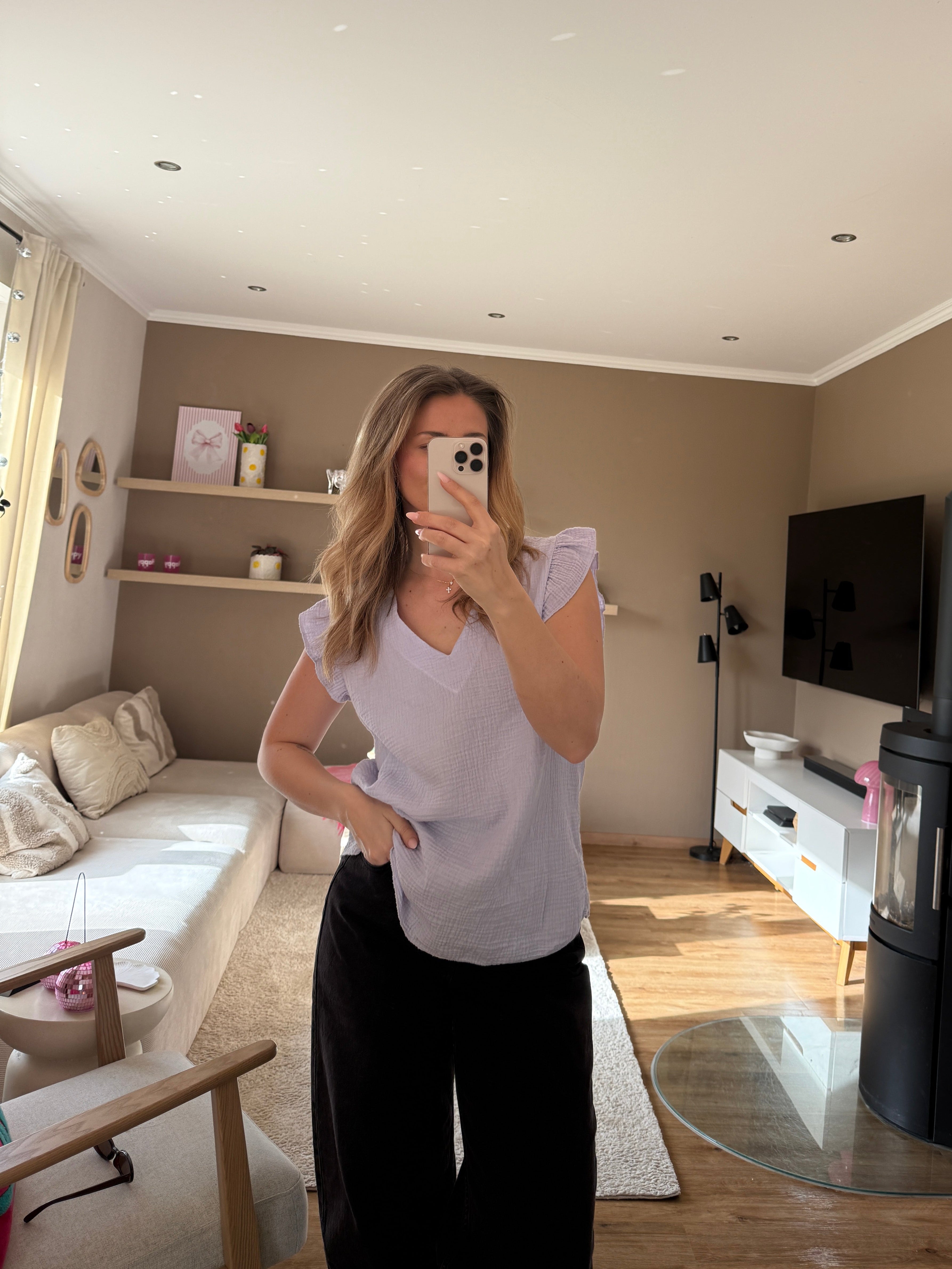 Musselin Shirt - Ruffle