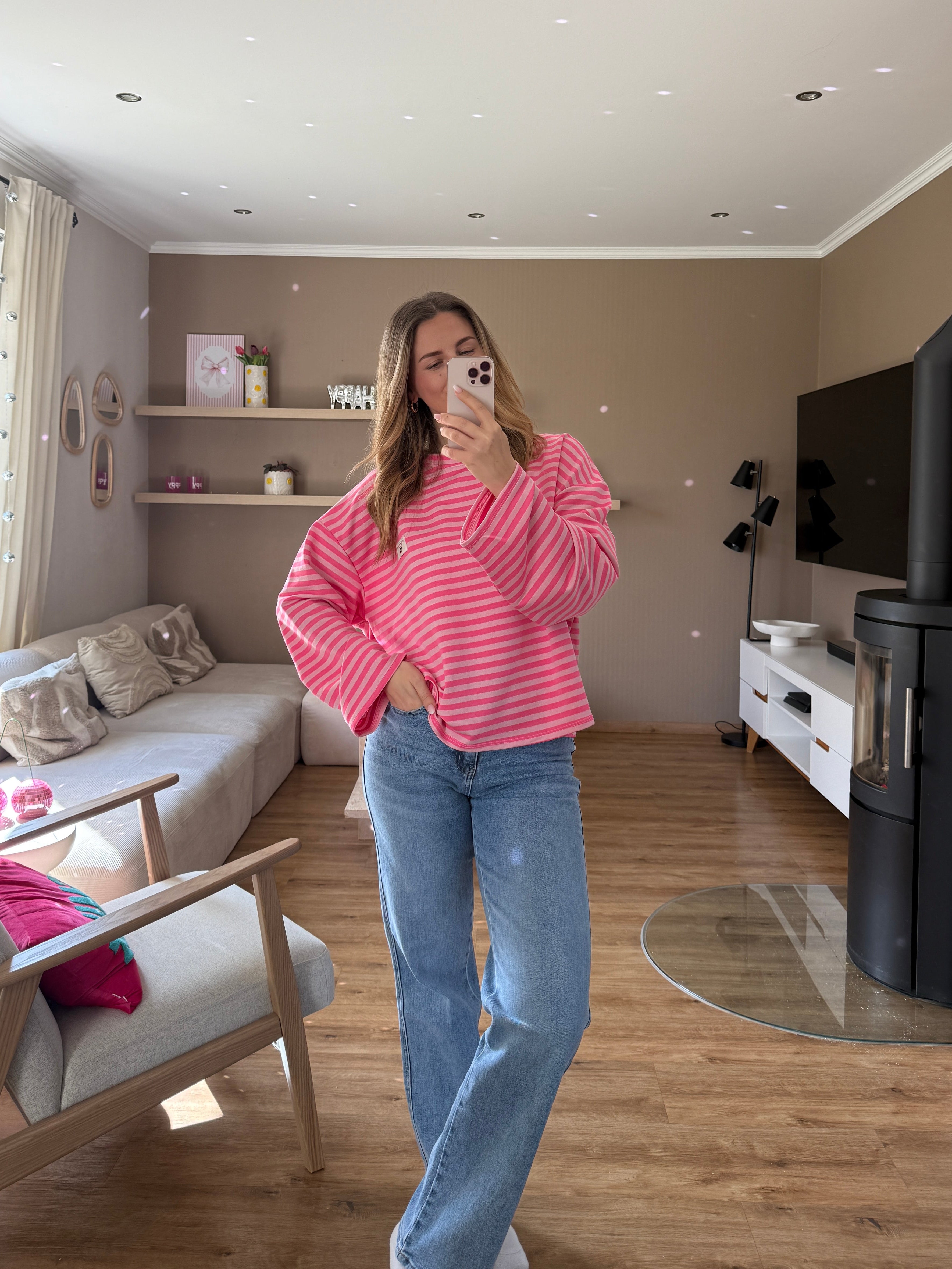Pullover - Stripe Cherry