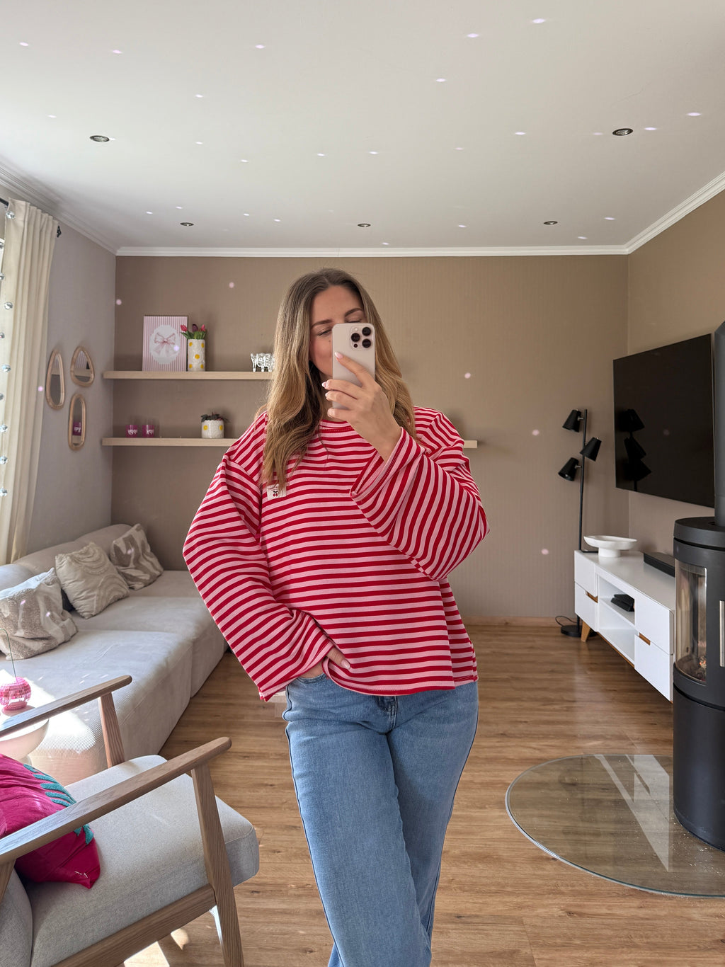 Pullover - Stripe Cherry
