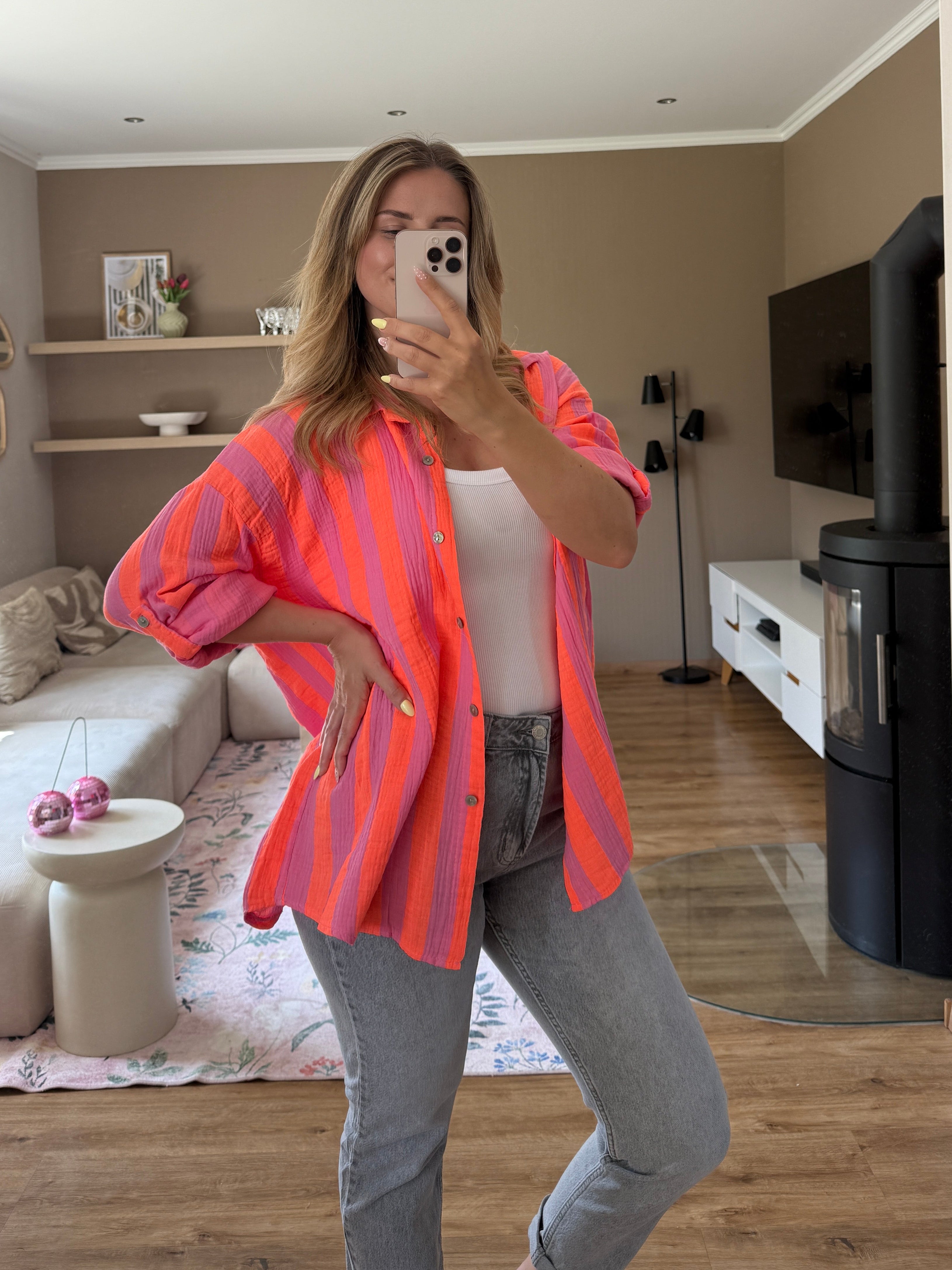 Musselinbluse - Stripe Mood