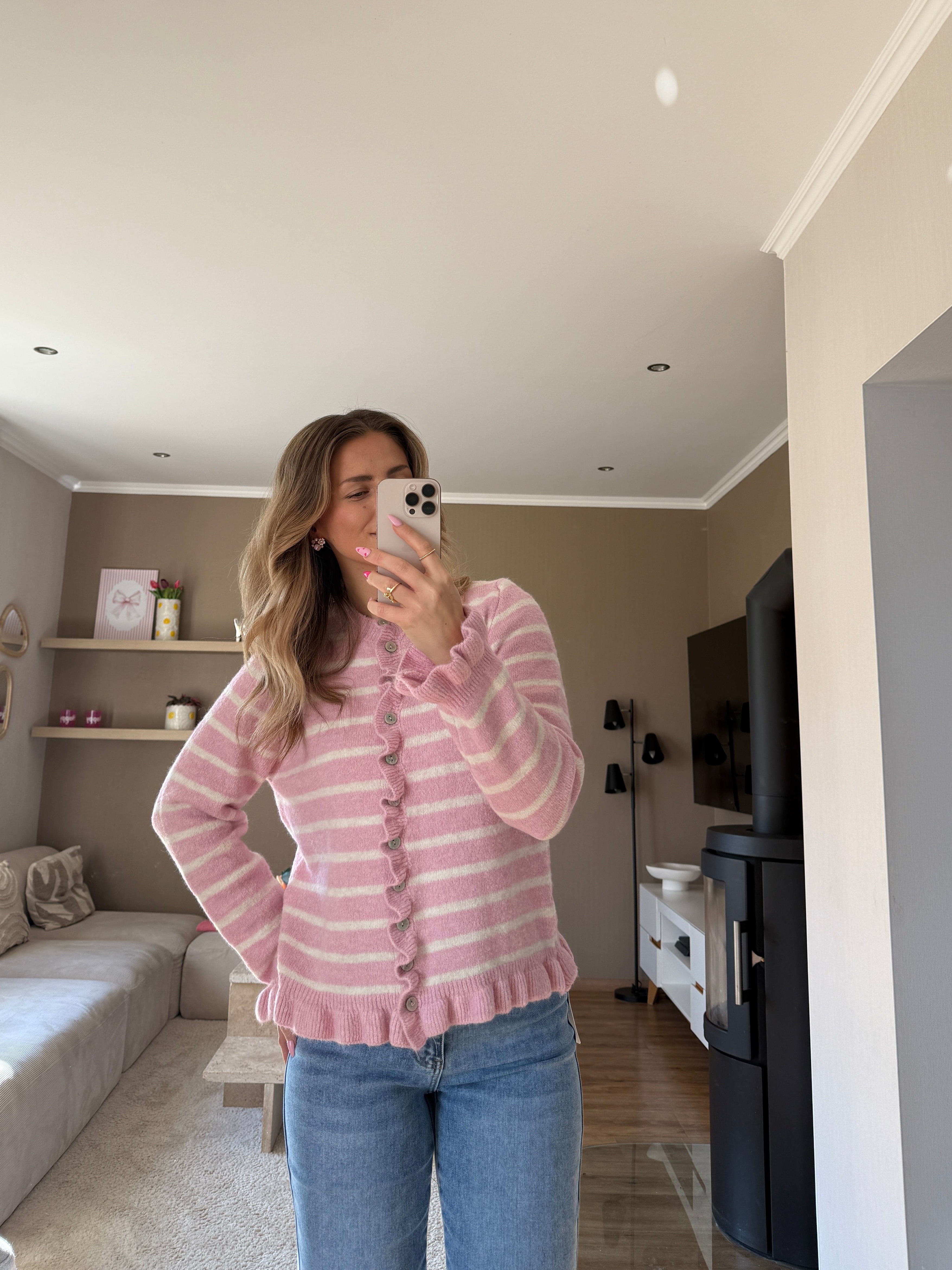 Gestreifter Cardigan - Ruffle Touch