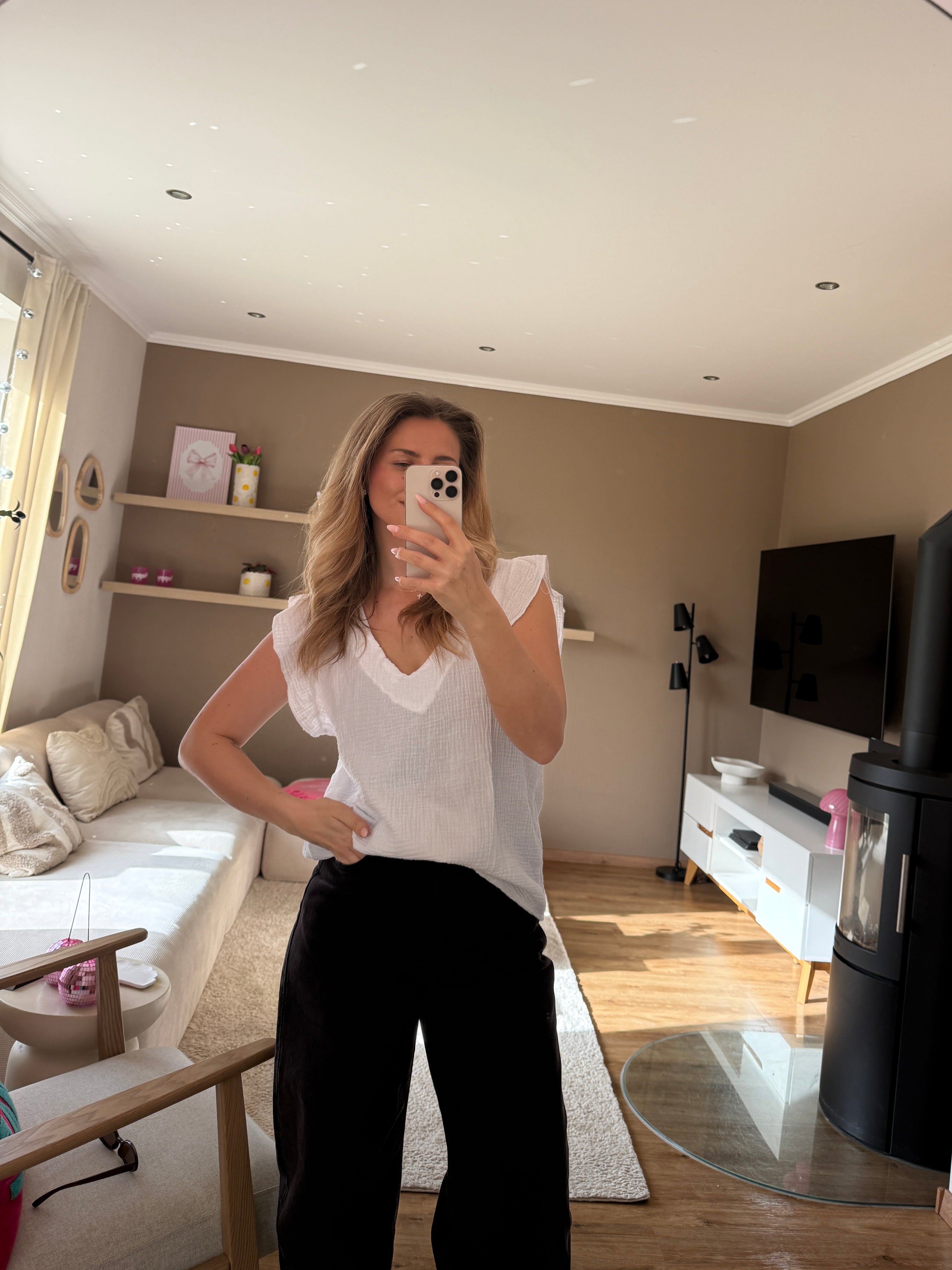Musselin Shirt - Ruffle